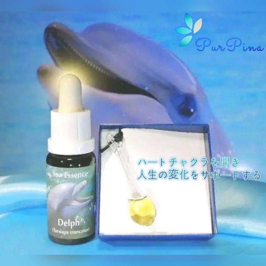 【専用】イルカ(デルフ)のペンダントとフラワーエッセンス　コルテPHI