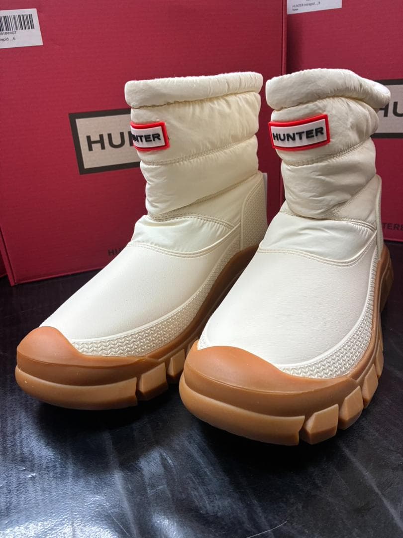 新品 超人気 HUNTER スノーブーツ ショート (25cm) 防水防寒