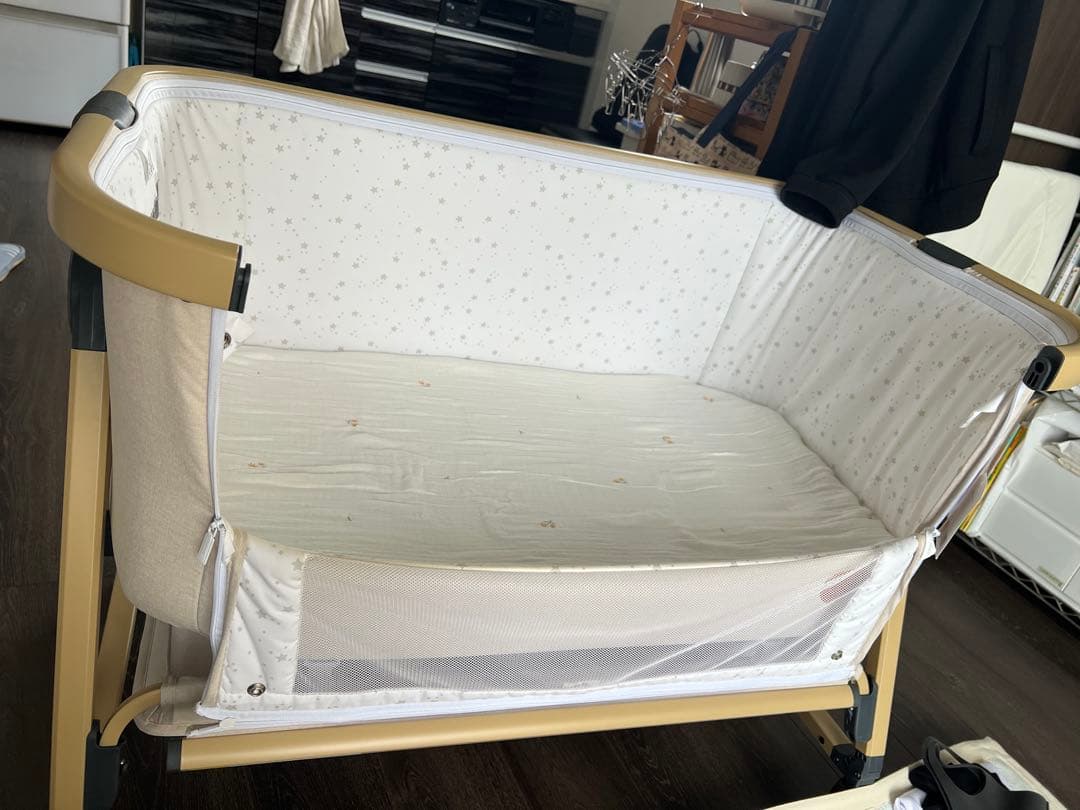 ベビーベッド HZDMJ添い寝 キャスター付き