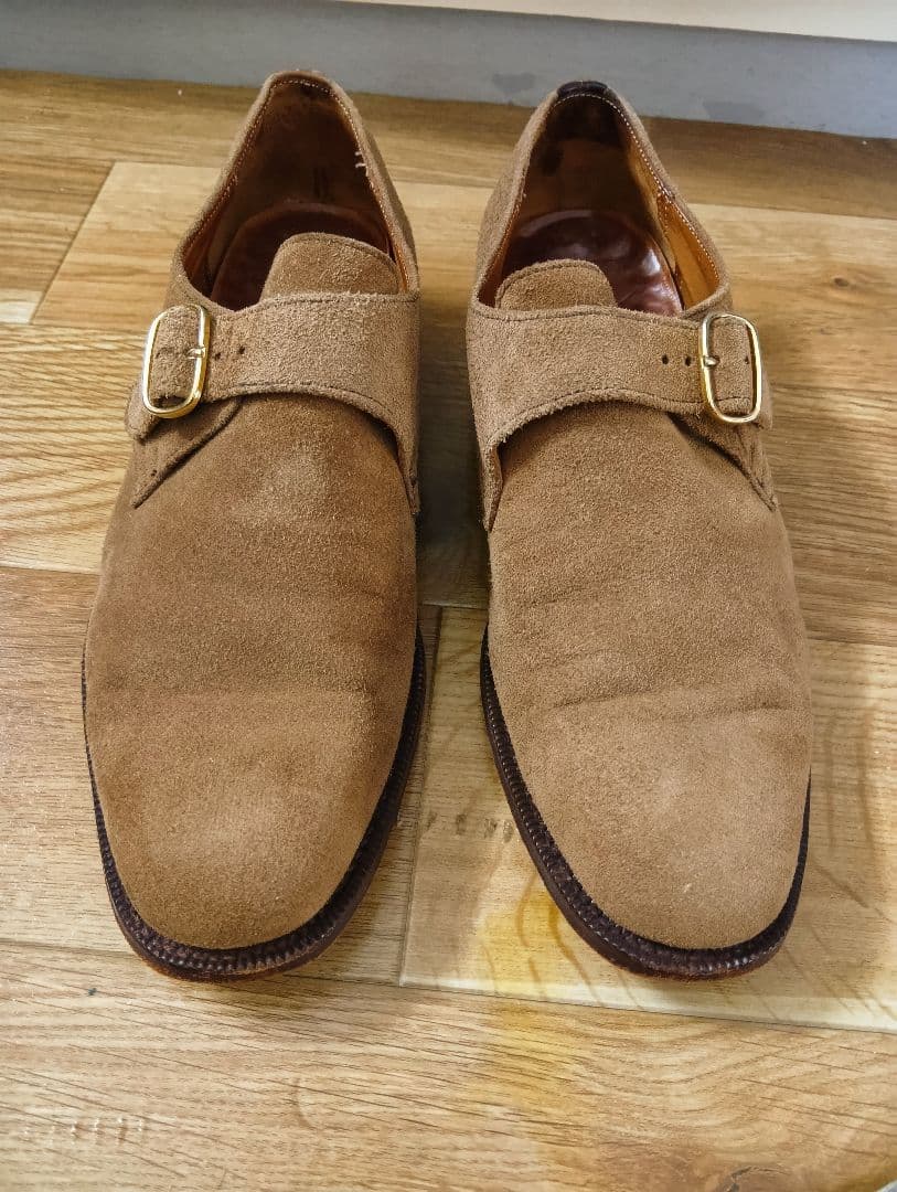 L*S様 旧Church'sチャーチ BECKET 6F スウェードモンクストラ