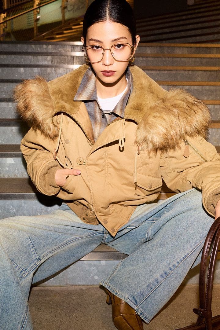 25AW MOUSSY SHORT N2B ベージュ