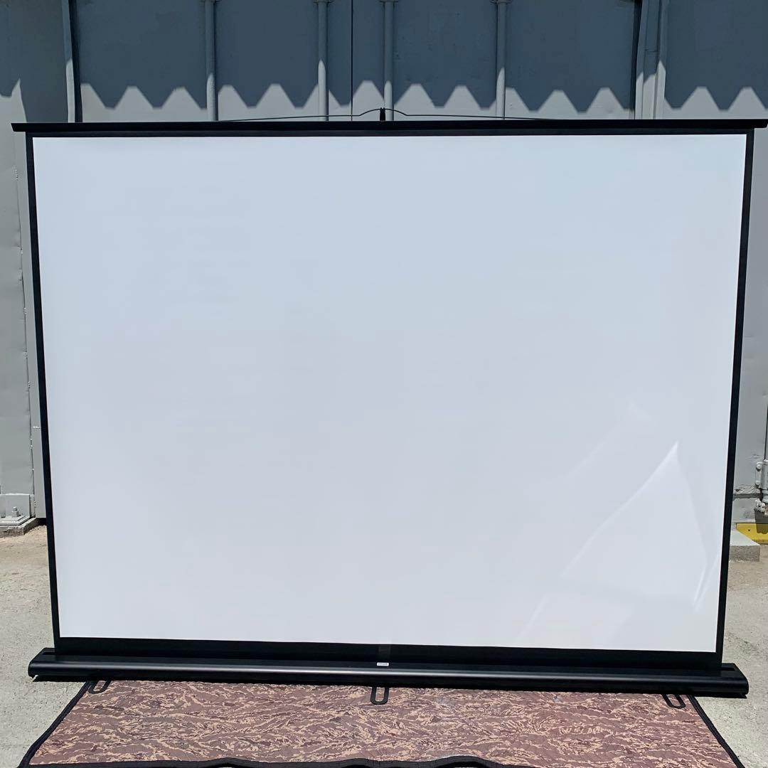 サンワサプライ　100型　PRS-Y100K プロジェクタースクリーン　床置き