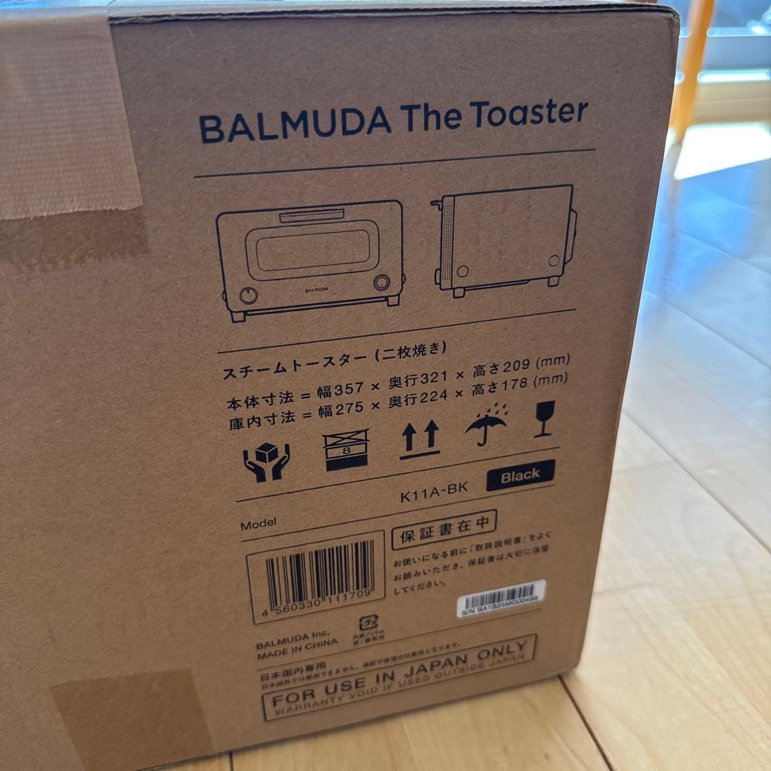 週末価格/未開封 BALMUDA The Toaster K11A-BK 黒