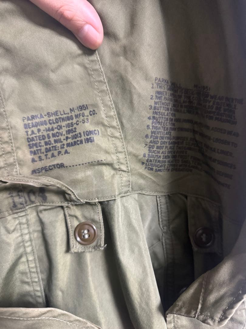 アメリカ軍　モッズコート　m-51