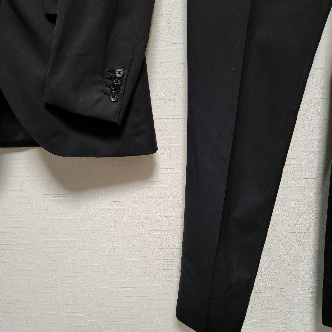 スーツカンパニー　メンズ　スーツ　スリーピース　ブラック　4シーズン　ストレッチ