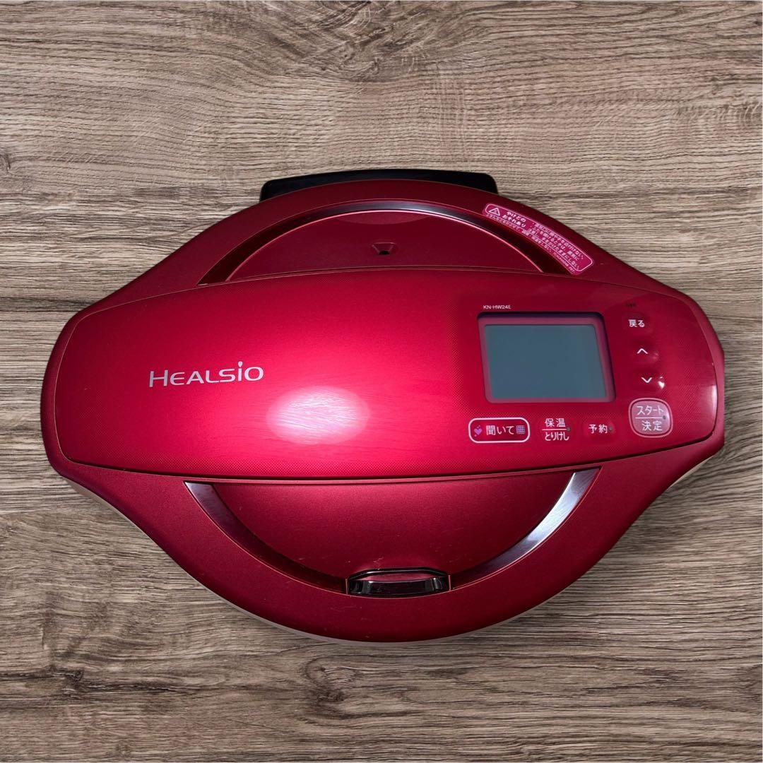 [美品] SHARP HEALSIO ホットクックKN-HW24E-R 赤