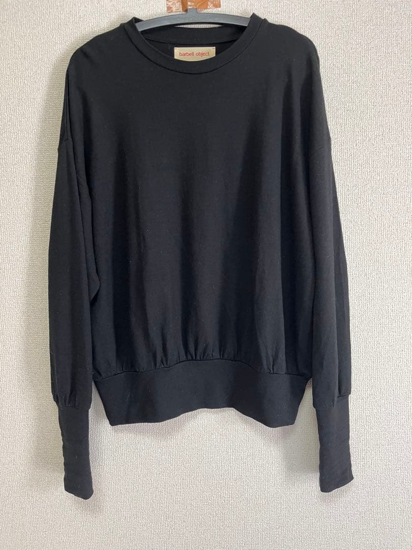 barbell object wool L／S topニット