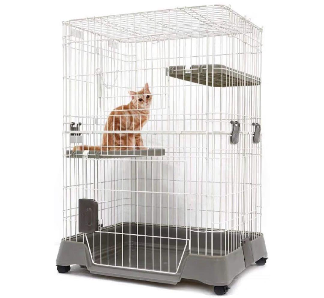 【未使用品】マルカン キティケージ 1000 グレーCT-324 （猫用ケージ）