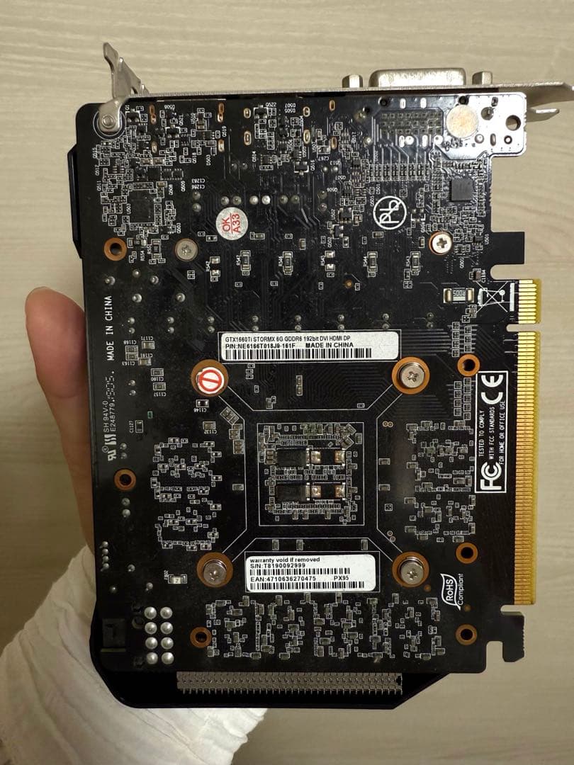 グラフィックボード・グラボ・ビデオカード GEFORCE GTX1660TI STORMX 6G GDDR6