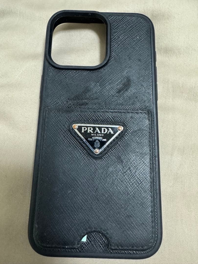 PRADA iPhone15promax用ケース ブラック