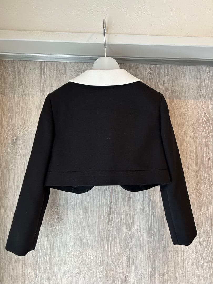 プティマイン　フォーマルドレス ジャケット付き 黒と白