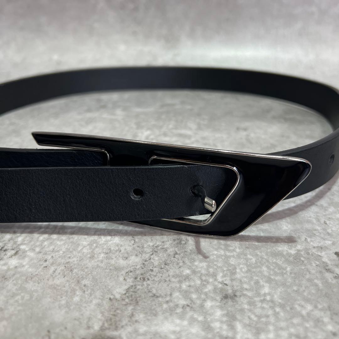 DIESEL ディーゼル ベルト B-DLOGOバックル レザー ロゴ ナロー