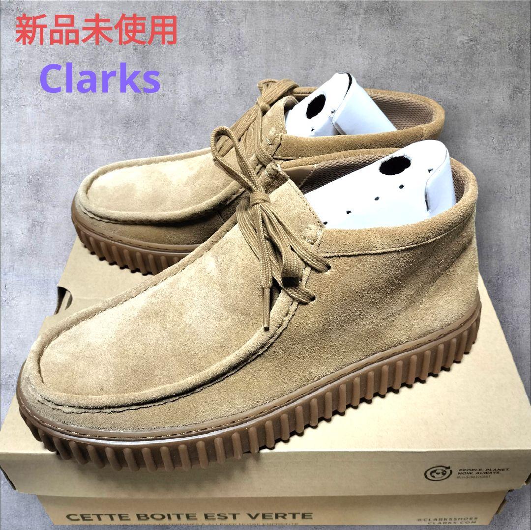新品未使用 Clarks トーヒルハイ ダークサンドスエード 27.5cm