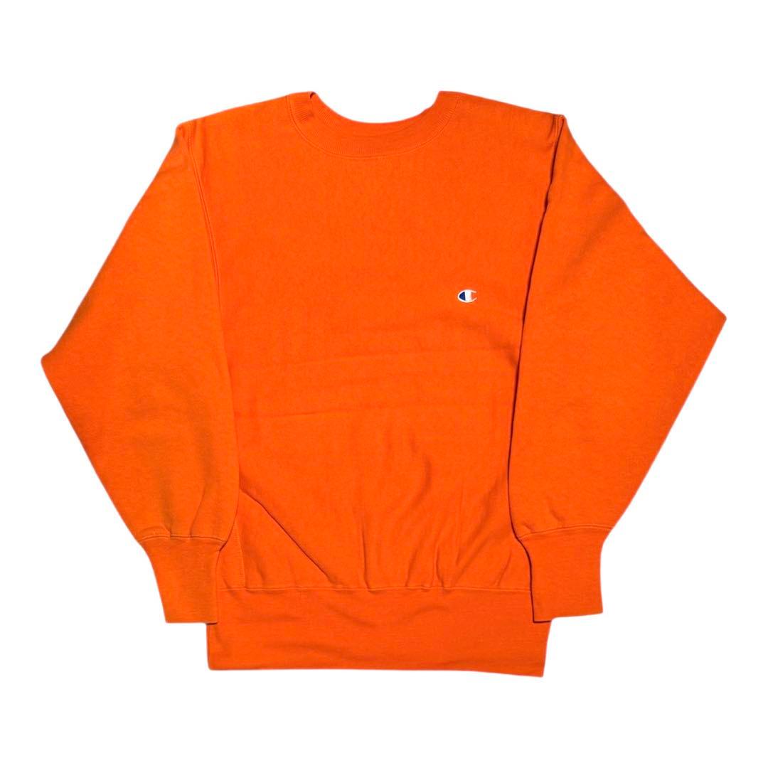 【M】90s champion チャンピオン リバースウィーブ オレンジ USA