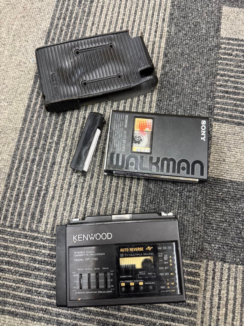 KENWOOD cp-700 SONY wm-103カセットプレーヤー ジャンク