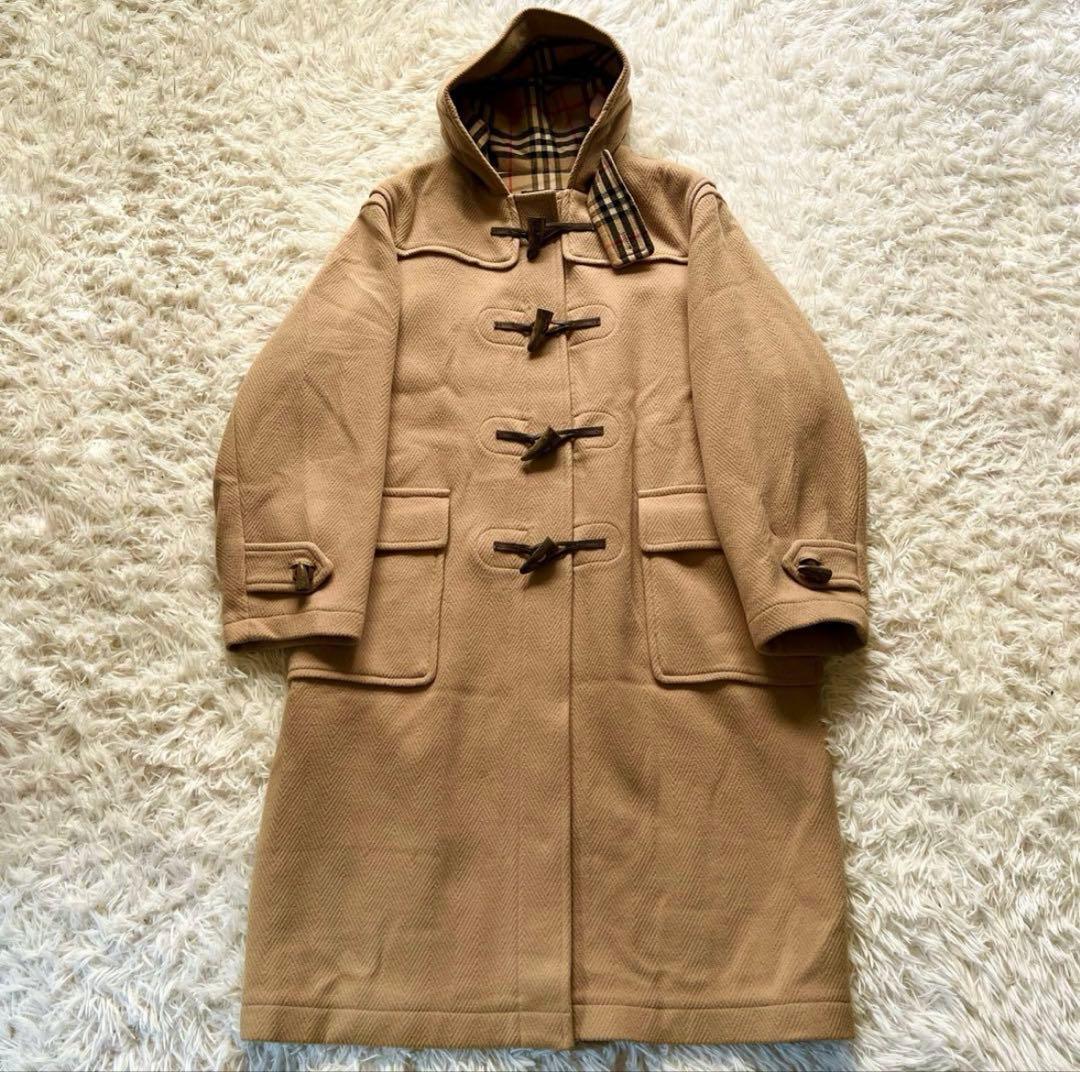 Burberrys ムーアブルック ダッフルコート ヘリンボーン ノバチェックL