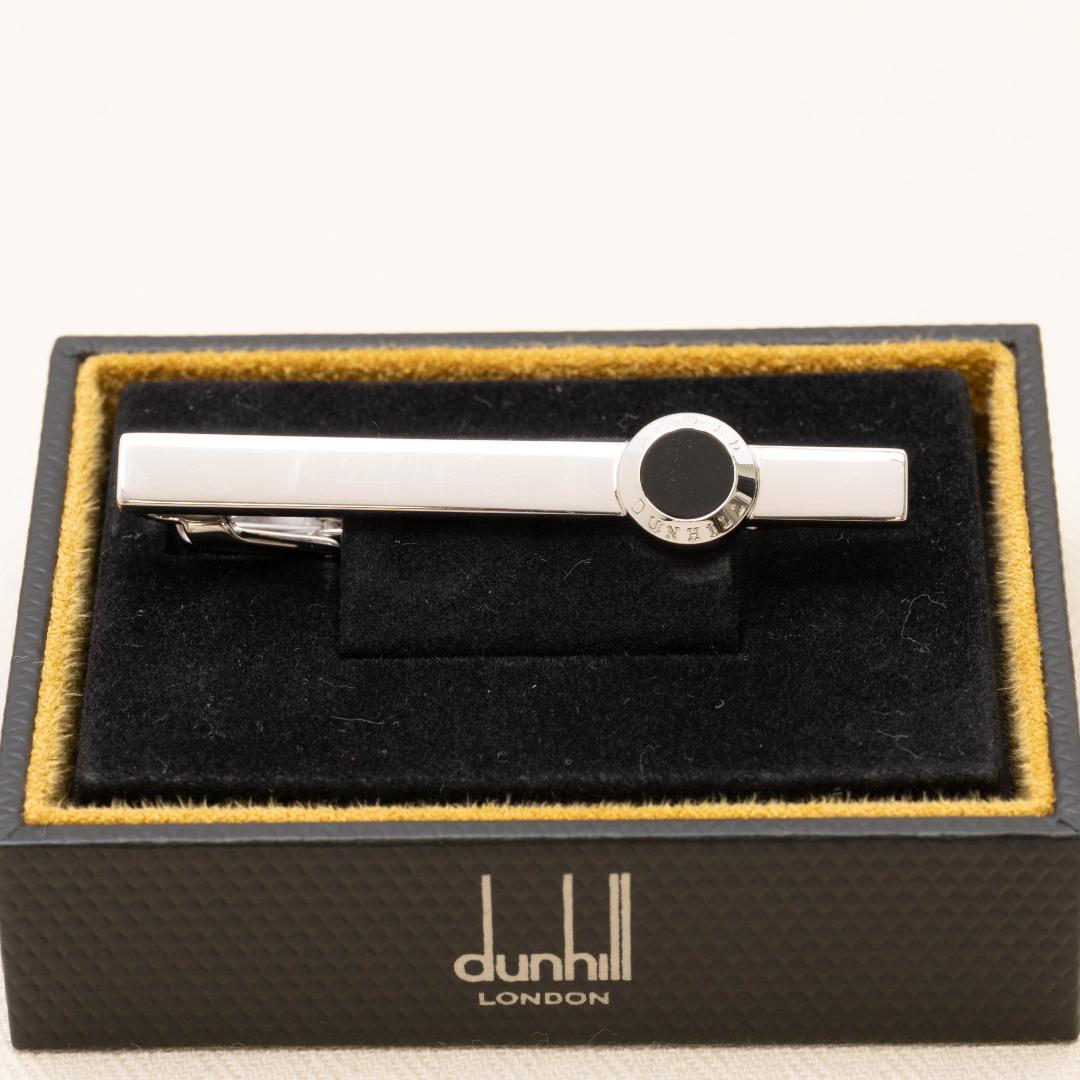 Dunhill アルフレッド オニキス　ネクタイピン　Ag925
