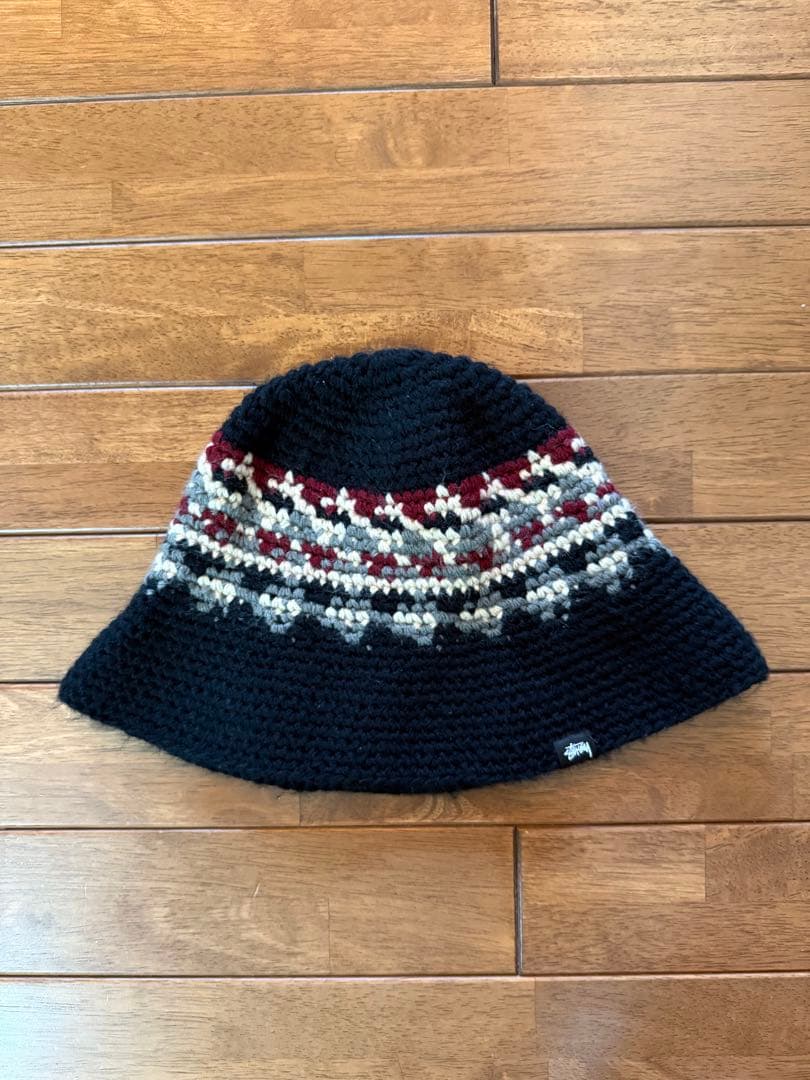 【購入者有】STUSSY FAIRISLE BUCKET HAT ニットハット