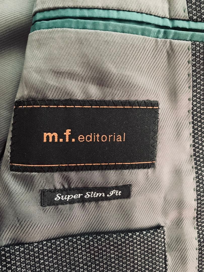 極美品 A6 スーツ上下 ストレッチ スリムフィット セットアップ