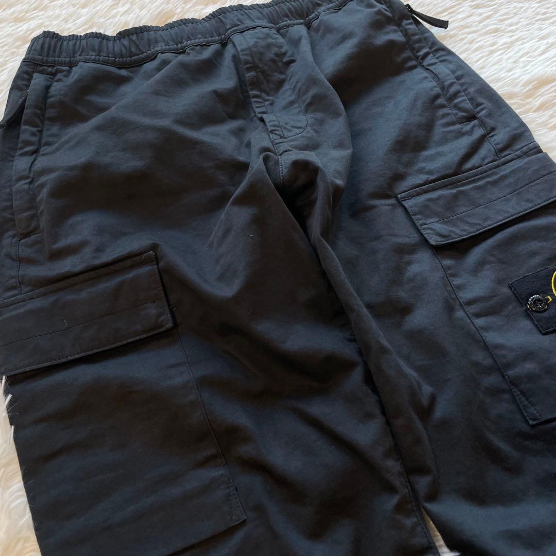 ston  カーゴパンツ ワッペン 黒 W31 TYPE RE-T