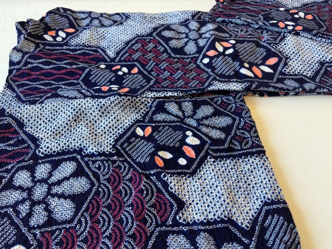 有松絞り　浴衣　身丈159㎝