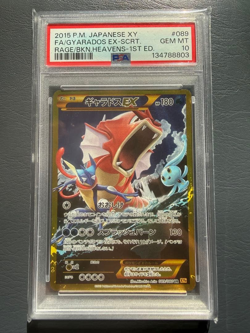 【PSA10 世界791枚】ギャラドスEX UR XY9 破天の怒り