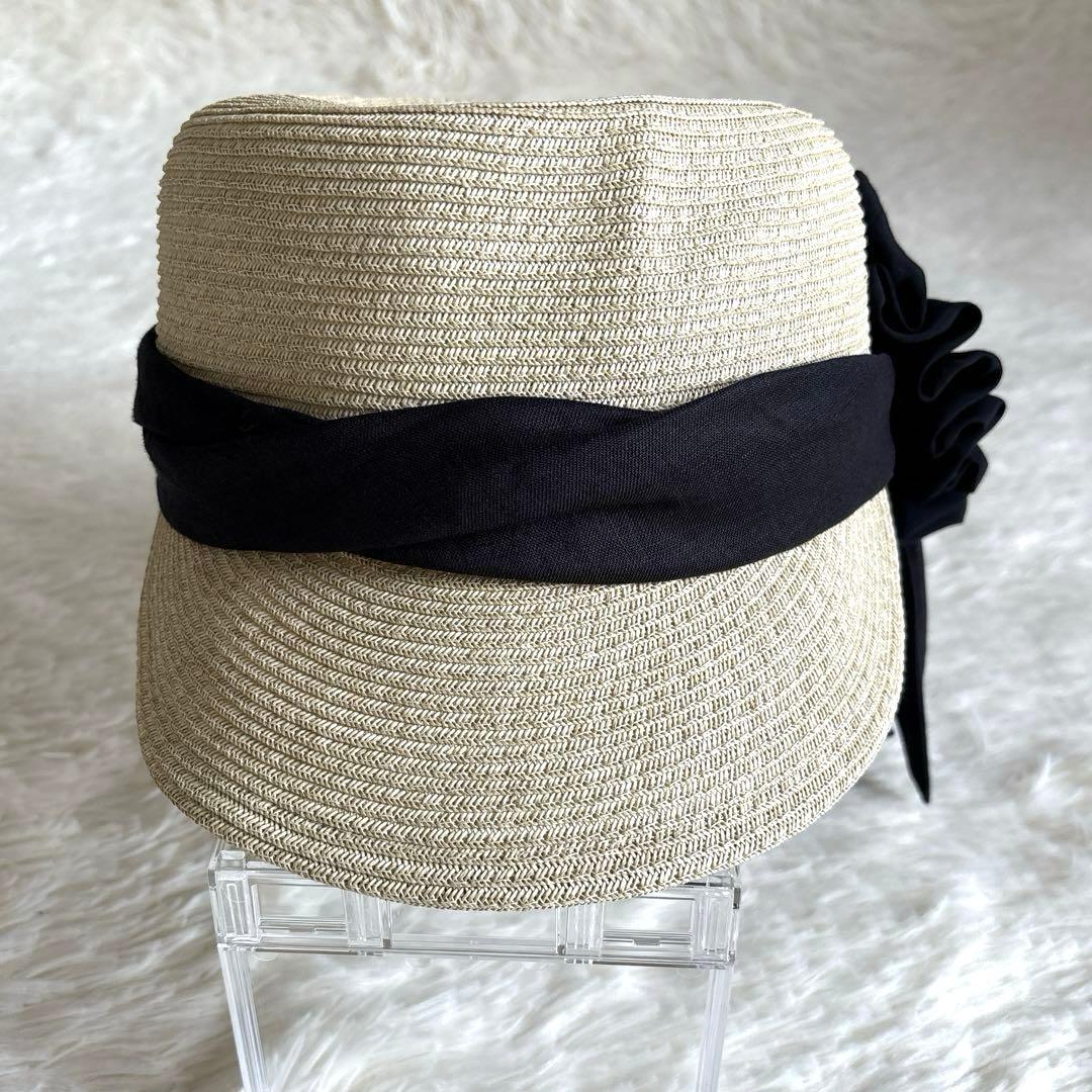 【完売品】CA4LA♡カシラ✨リボン付き麦わら帽子 ストローハット キャスケット