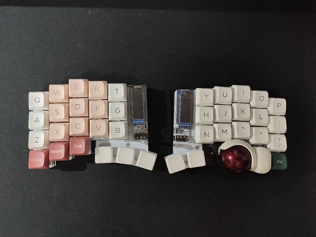 keyball39 完成品 TRRSケーブル