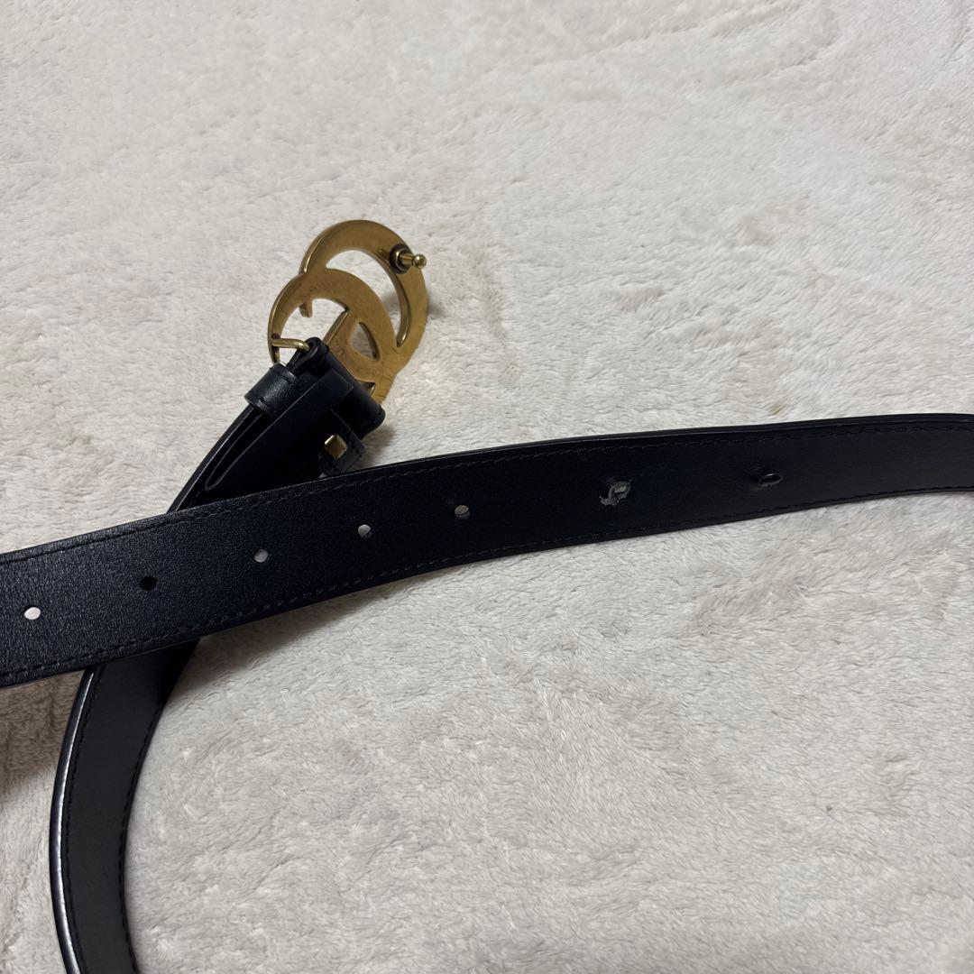 GUCCI グッチ レザーベルト（ダブルG バックル）