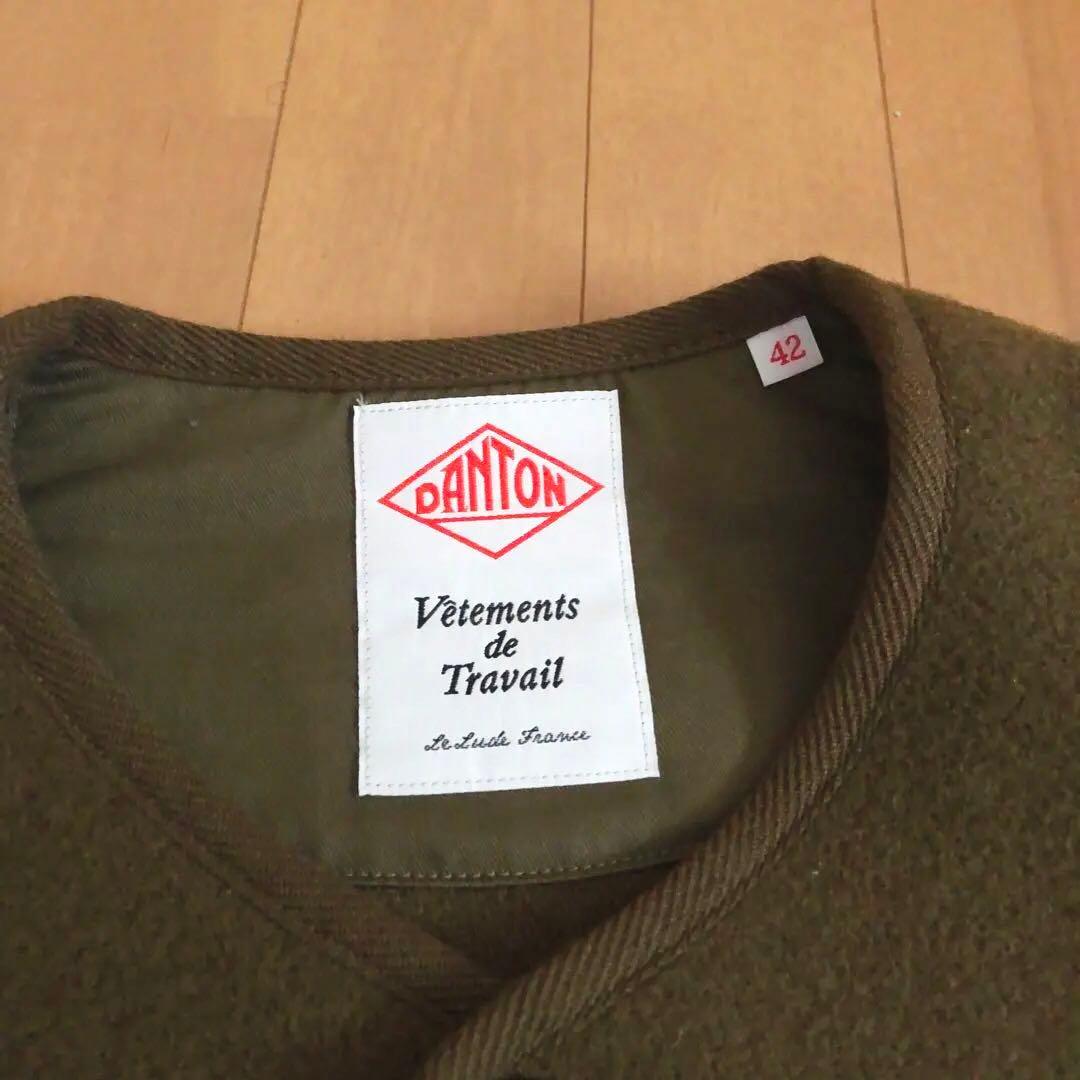 DANTON ウールジャケット カーキJD-8824