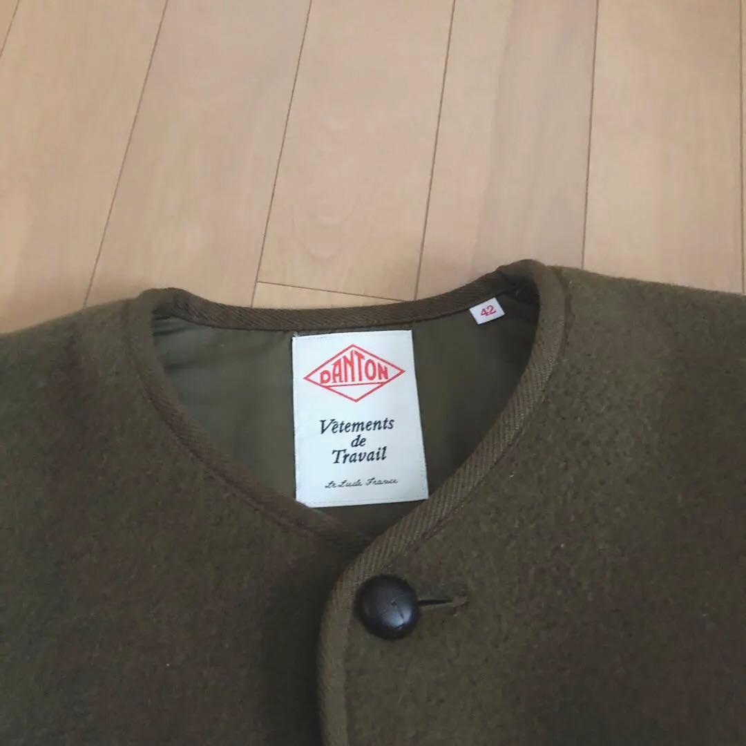 DANTON ウールジャケット カーキJD-8824