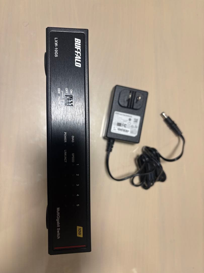 バッファロー 5ポート 全ポート 10G スイッチングハブ LXW-10G5