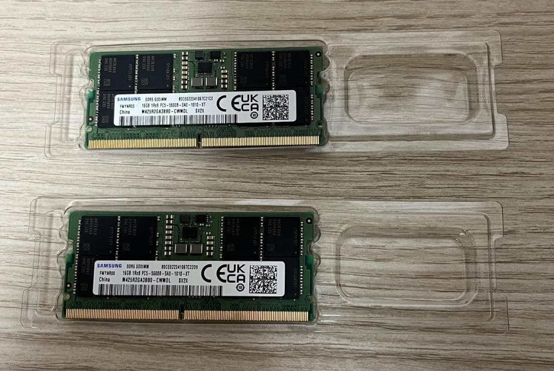 Samsung SO DDR5 PC5-44800 16GB 2枚組 未使用