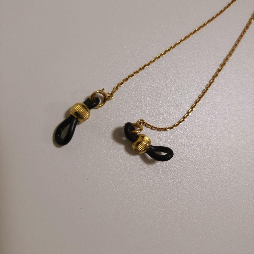 18金　メガネチェーン　チェーンネックレス