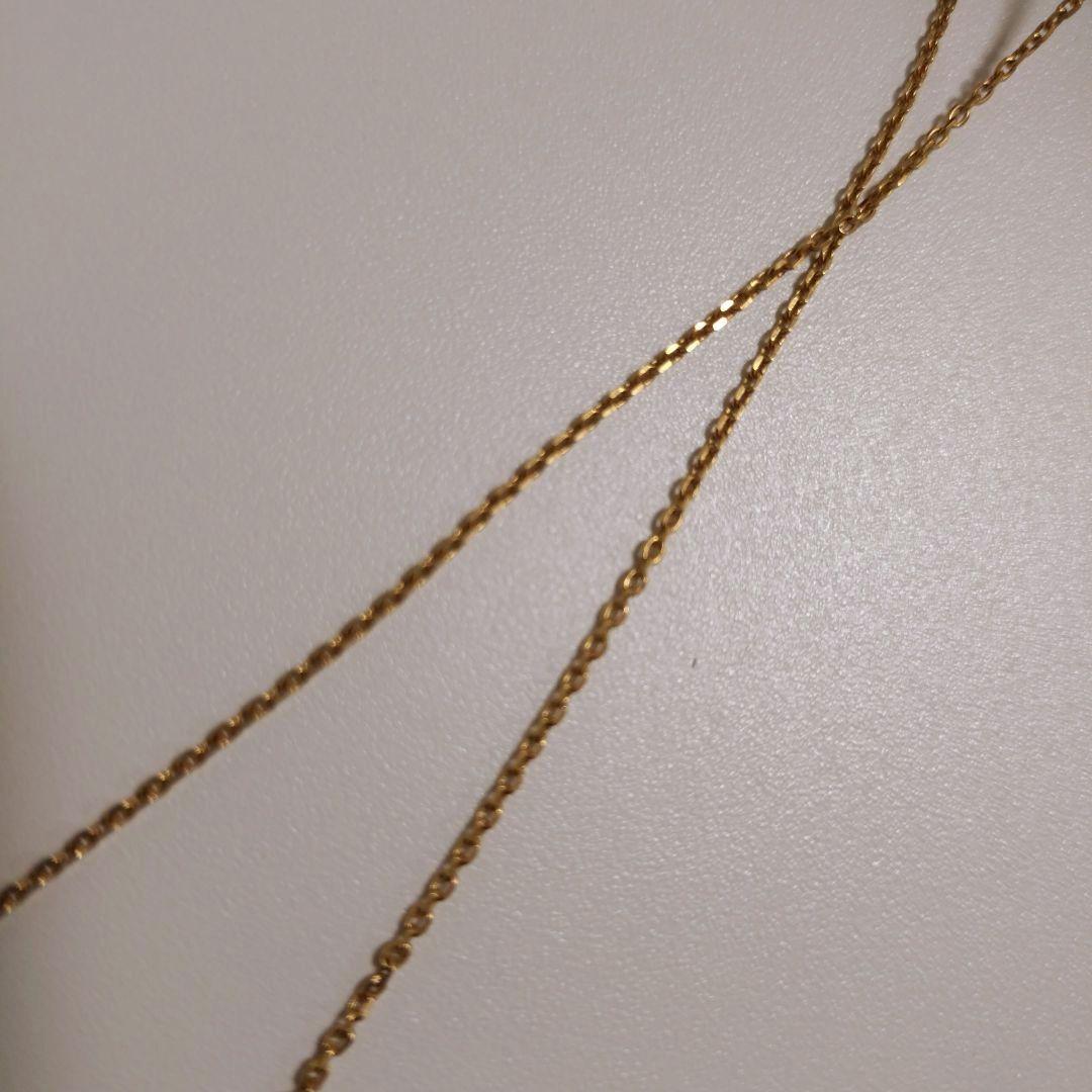 18金　メガネチェーン　チェーンネックレス