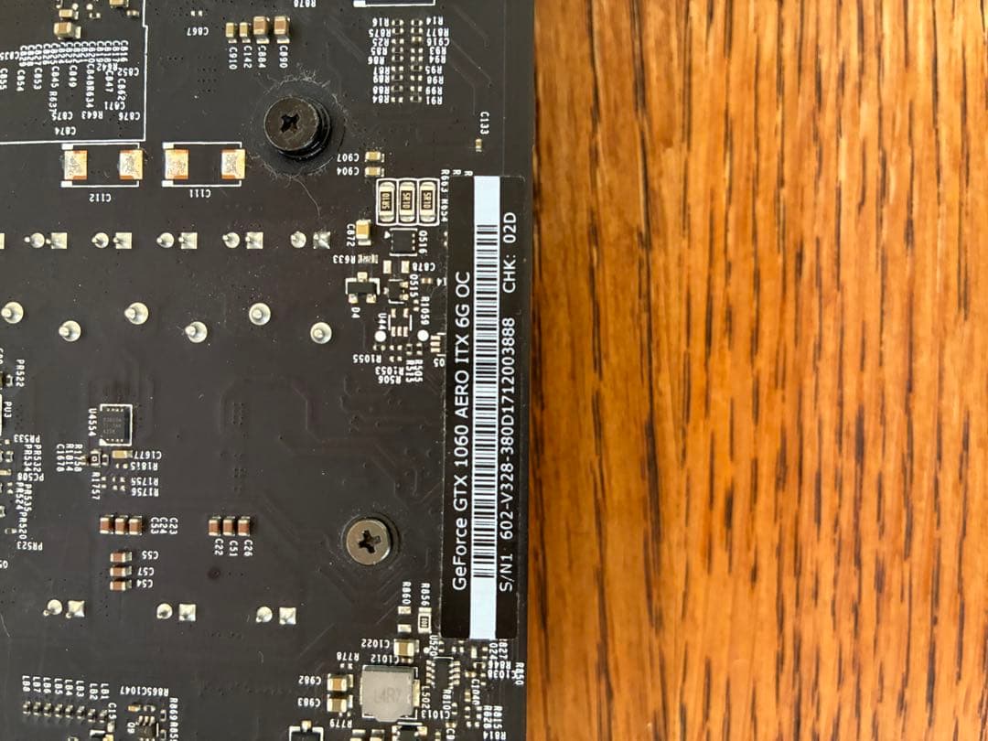 MSI GTX 1060 AERO ITX 6G グラフィックボード