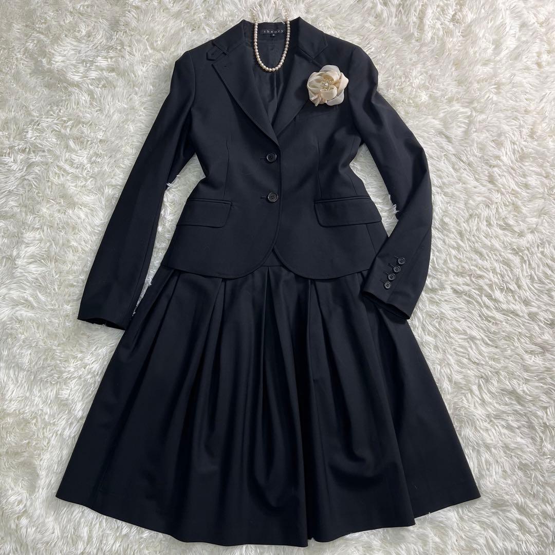 theory セオリー スカート セットアップ ブラック サイズ2