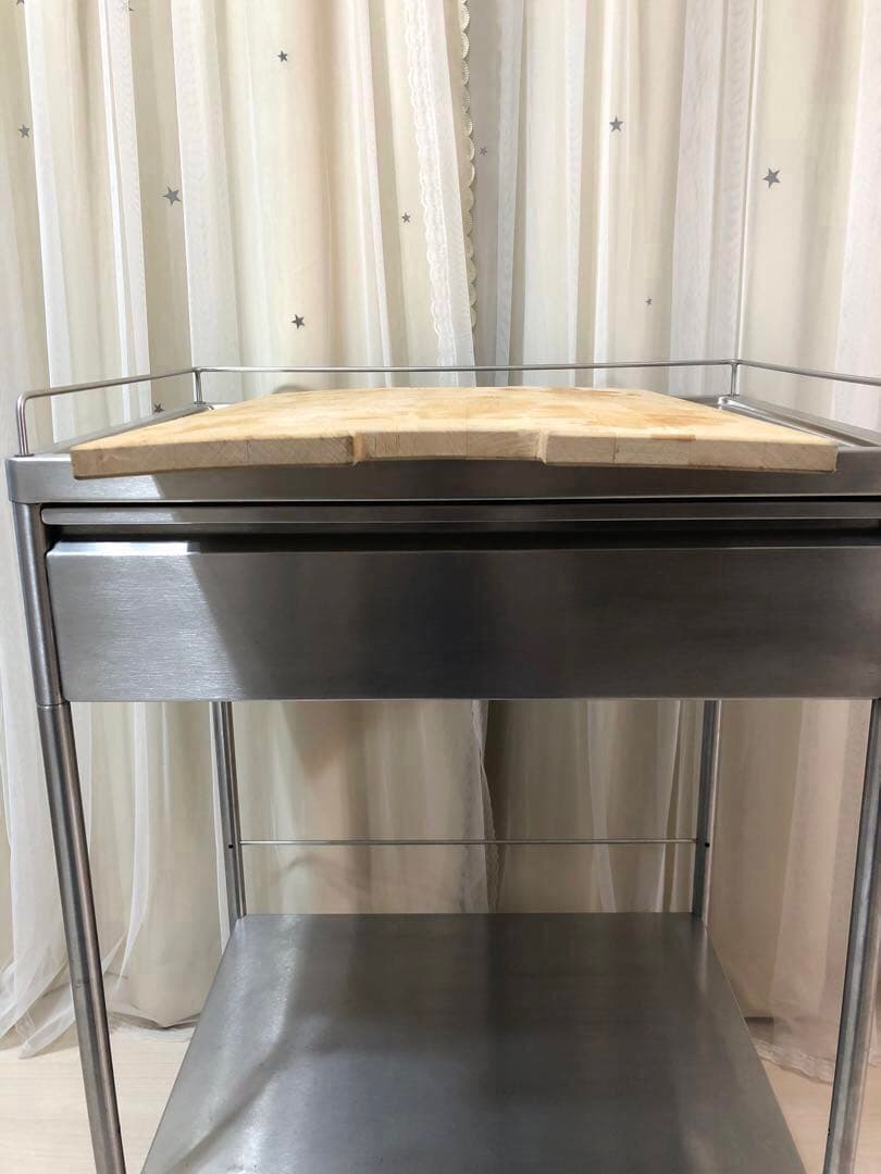 IKEA FLYTTA イケア フリッタ ステンレス製キャスター付キッチンワゴン