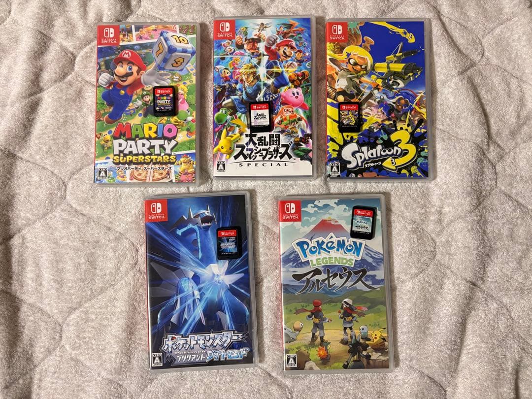 Nintendo Switchゲームソフト5本セット　スマブラ　ポケモン　マリオ
