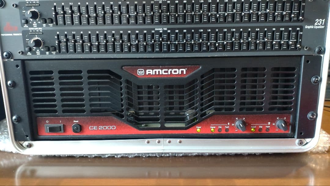 AMCRON アムクロン CE2000 パワーアンプ　 動作確認 使用