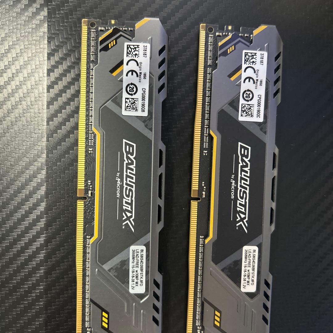 Ballistix DDR4 8GB 2600MHz 2枚セット