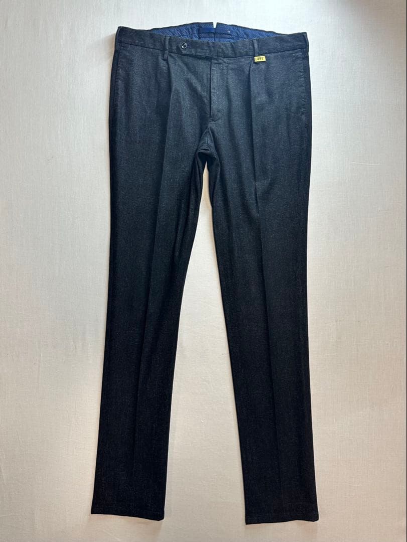 【美品クリーニング済】INCOTEX BLACK DENIMスラックス50