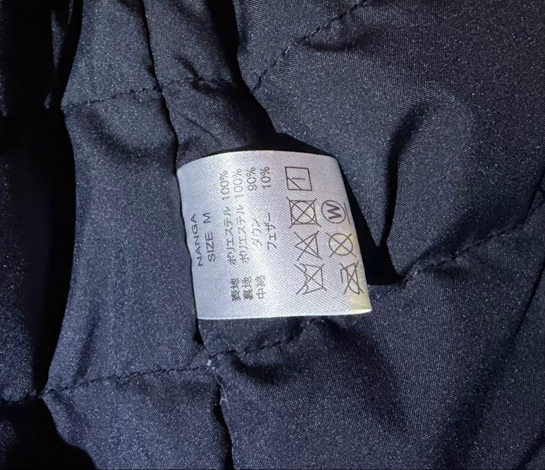 オッシュマンズ別注 ナンガ NANGA 半袖ダウン Mサイズ ブラック