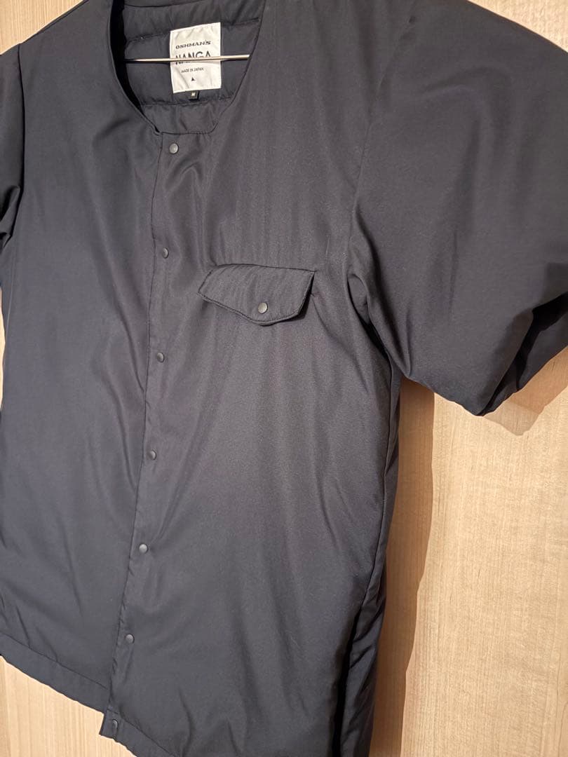 オッシュマンズ別注 ナンガ NANGA 半袖ダウン Mサイズ ブラック