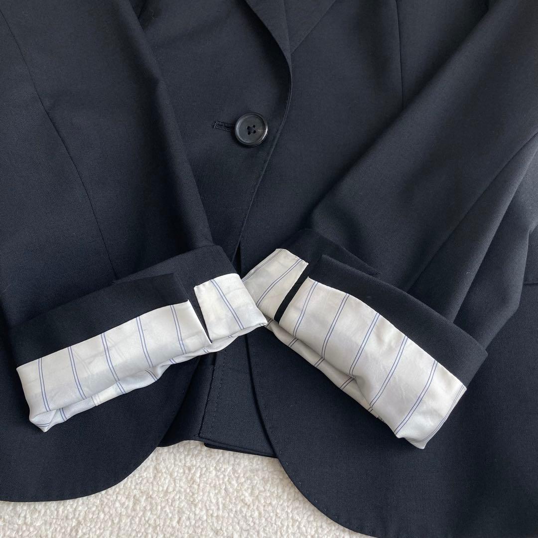 マーガレットハウエル　スカートスーツ セットアップ ブラック フレア