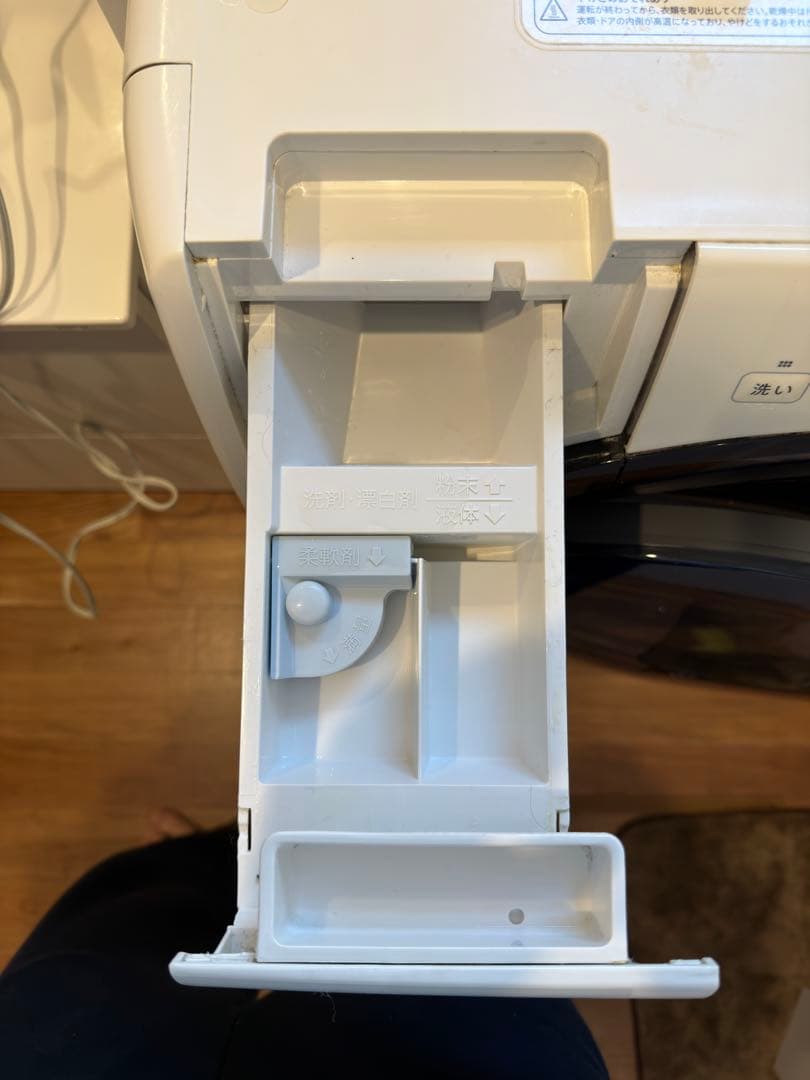 SHARP ドラム式洗濯機 本体 ホワイトES-S7E-WL