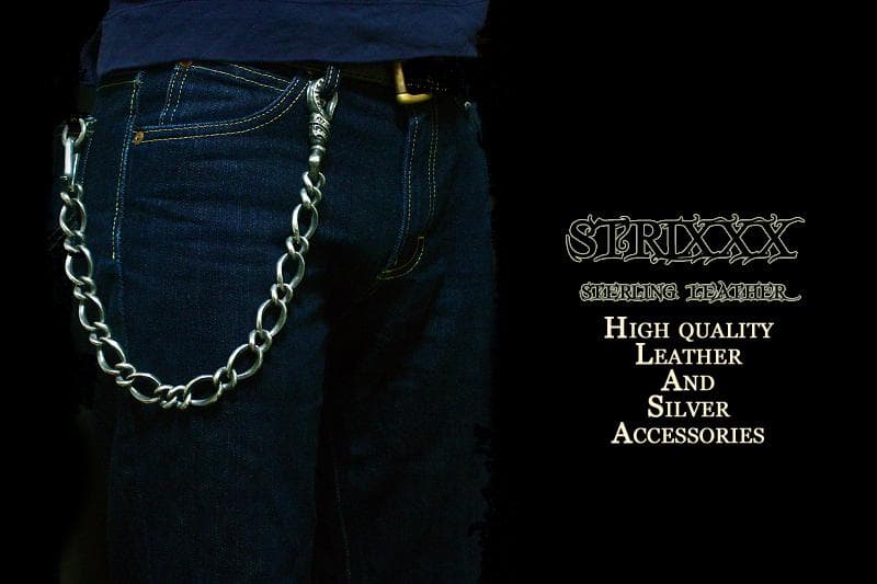 04　４５センチ大コマウォレットチェーン　ショート STRIXXX