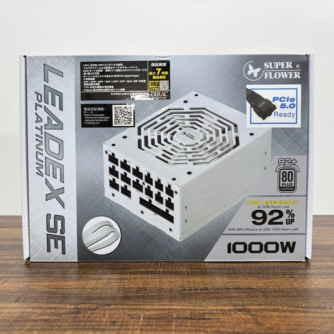【美品】SUPERFLOWER 80PLUS PLATINUM 1000W電源