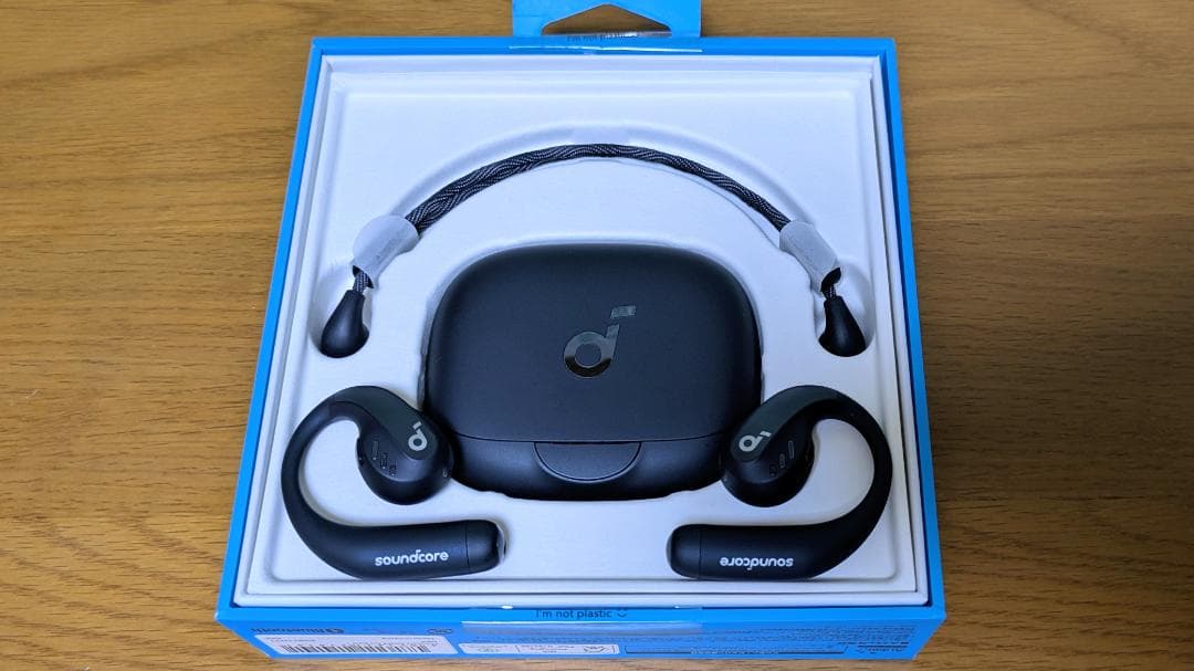 soundcore ワイヤレスイヤホン オープンイヤー型 ブラック