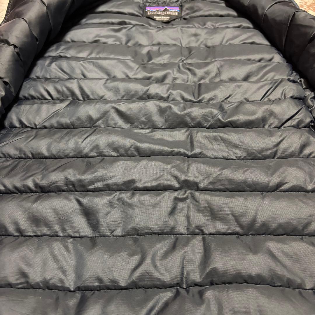 極美品 patagonia パタゴニア ダウンベスト ネイビー フェザー S